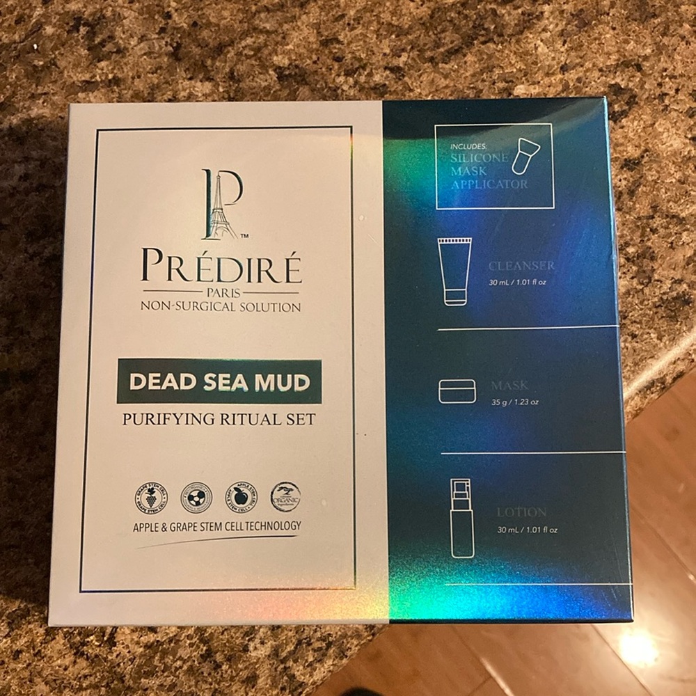Prédiré Dead Sea Mud Purifying Mask Set - White & Teal